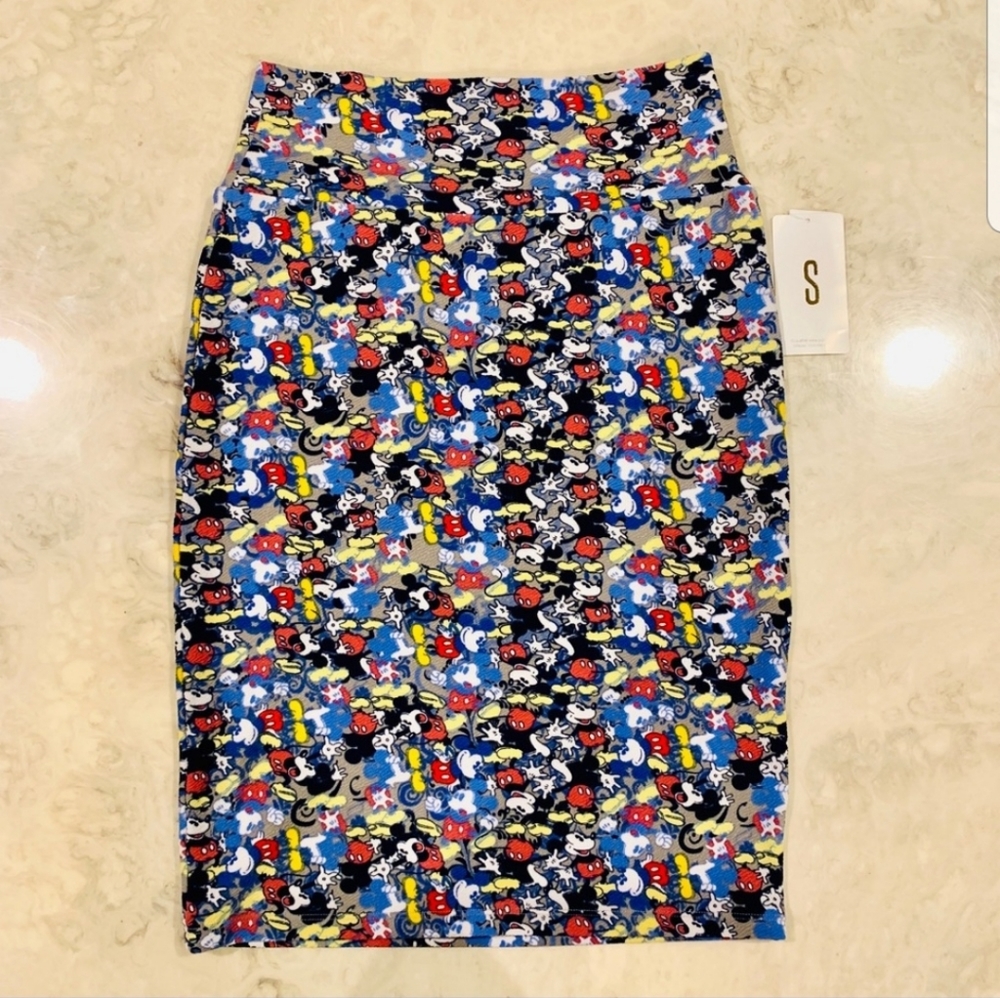 Lularoe Disney Mickey Mouse Cassie Skirt